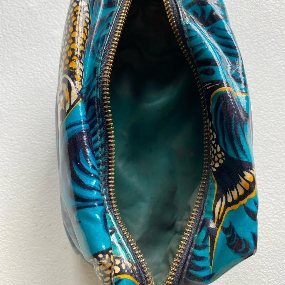 Tory Burch Blue Clutch Patterned